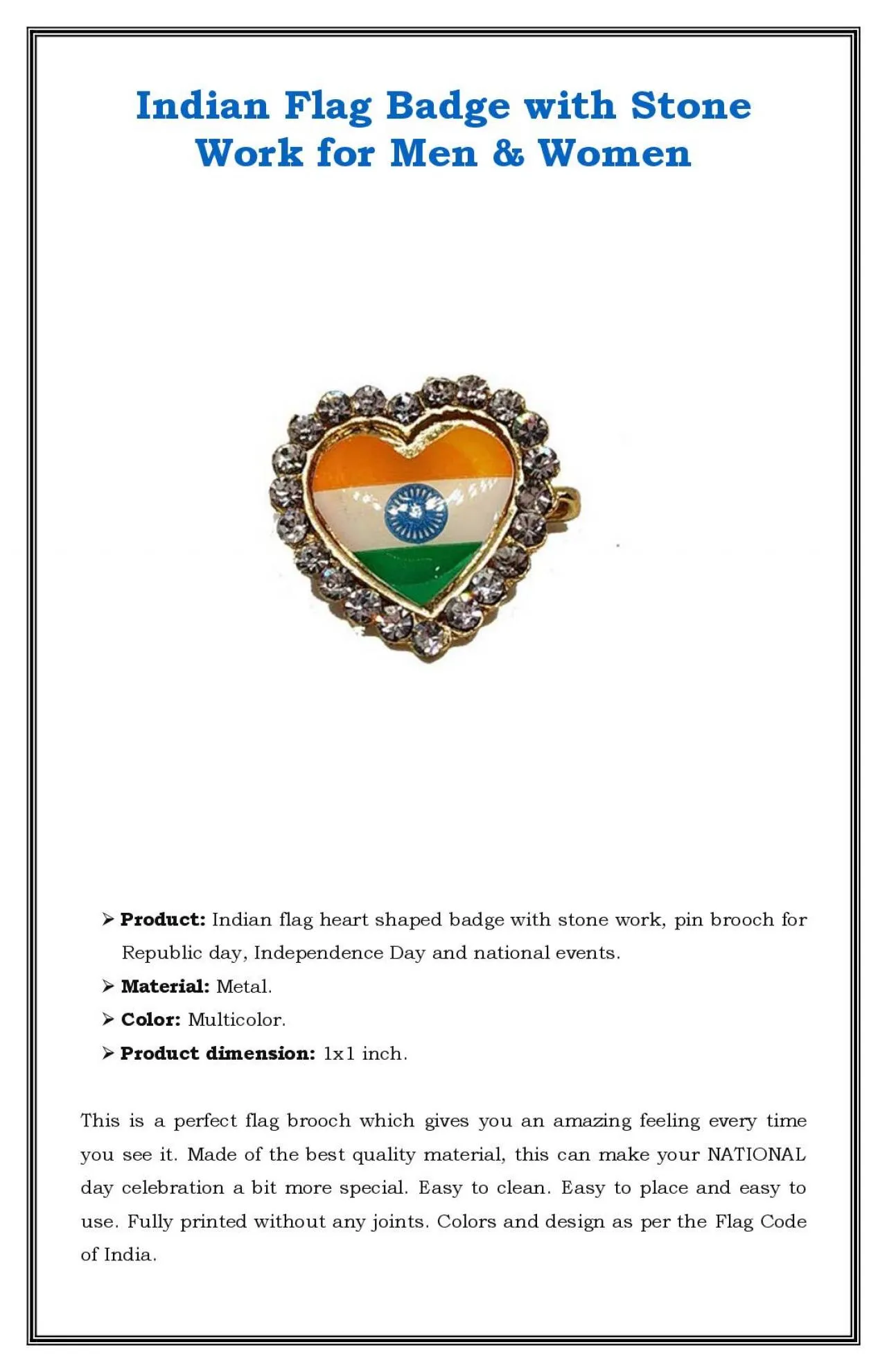 PDF-Indian flag heart shaped badge