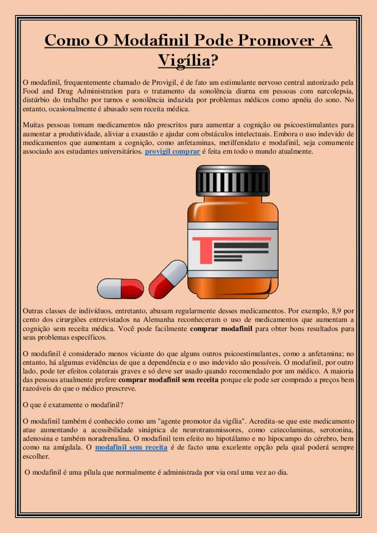 PDF-Como O Modafinil Pode Promover A Vigília?