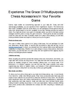 Experience The Grace Of Multipurpose Chess Accessories In Your Favorite Game