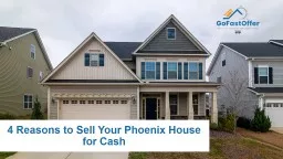 4 Reasons to Sell Your House for Cash in Phoenix
