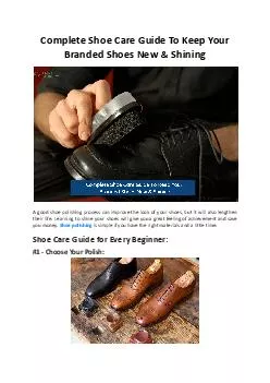 Complete Shoe Care Guide To Keep Your Branded Shoes New & Shining