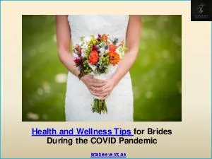 Best Wedding planners Abu Dhabi | Health and Wellness Tips for Brides During the COVID Pandemic