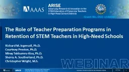 7 The Role of Teacher Preparation Programs in Retention of STEM Teachers in High-Need Schools