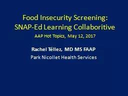 Food Insecurity Screening