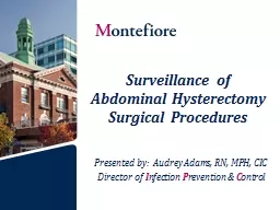 Surveillance of  Abdominal Hysterectomy
