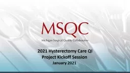 2021 Hysterectomy Care QI