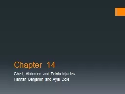 Chapter 14 Chest, Abdomen and Pelvic Injuries