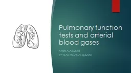 Pulmonary function tests and arterial blood gases