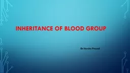 Inheritance of blood  group