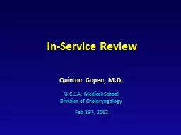 In-Service Review Quinton