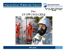 PPT-Hazardous Materials Decon