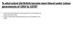 PPT-To what extent did British become more