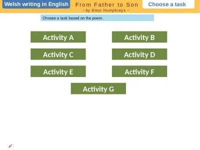 Welsh writing in  E nglish