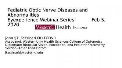 Pediatric Optic Nerve Diseases and Abnormalities