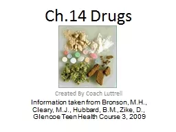 Ch.14 Drugs Created By Coach Luttrell