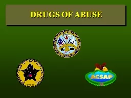 DRUGS OF ABUSE CNS DEPRESSANTS