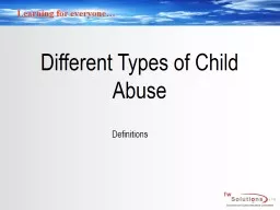 Different Types of Child Abuse
