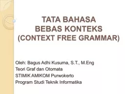 PPT-TATA BAHASA BEBAS KONTEKS