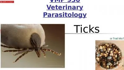 Ticks Introduction VMP 930