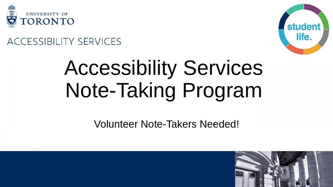 PPT-Accessibility Services Note-Taking Program