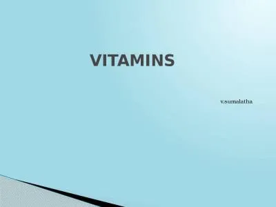 VITAMINS   v.sumalatha VITAMINS