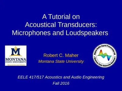 A Tutorial on Acoustical Transducers: