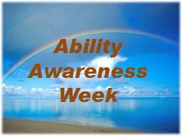 Ability  Awareness Week