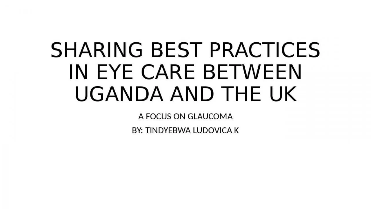 PPT-SHARING BEST PRACTICES IN EYE CARE