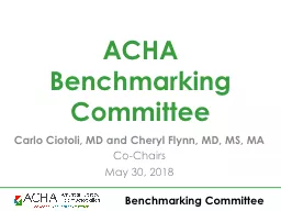 ACHA Benchmarking Committee