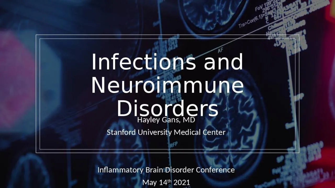 PPT-Infections and Neuroimmune Disorders