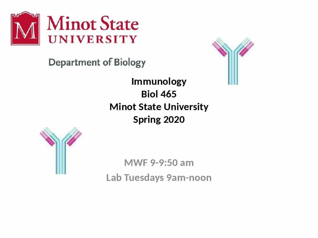 PPT-Immunology Biol 465 Minot State University