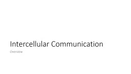 PPT-Intercellular Communication