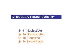 § 4.1    Nucleotides 	§