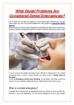 What Dental Problems Are Considered Dental Emergencies?