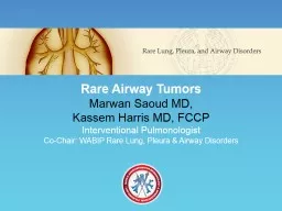 Rare  Airway  Tumors - Malignant