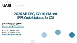 2020 MS-DRG, ICD-10-CM and