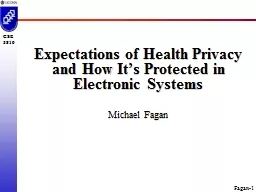 Expectations of Health Privacy and How It’s Protected in Electronic Systems