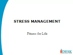 STRESS MANAGEMENT Fitness for Life