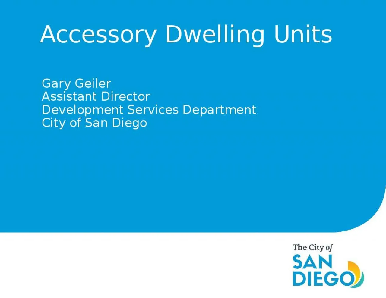 PPT-Gary Geiler Assistant Director