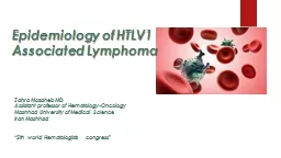 Epidemiology of HTLV1 Associated Lymphoma