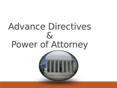 Advance Directives  &