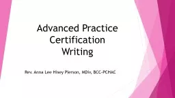 Advanced Practice Certification