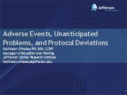 PPT-Adverse Events , Unanticipated