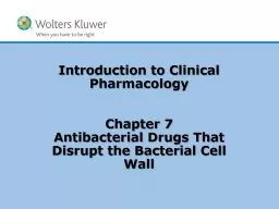 PPT-Introduction to Clinical Pharmacology