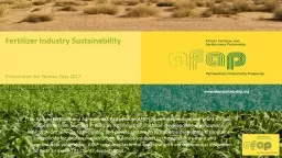 Fertilizer Industry Sustainability