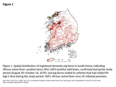 Figure 1 Figure 1. Spatial distribution of registered domestic pig farms in South Korea,