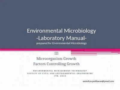 Environmental Microbiology