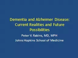 Dementia and Alzheimer Disease: