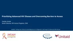 Prioritizing Advanced HIV Disease