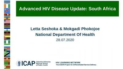 Advanced HIV Disease Update: South